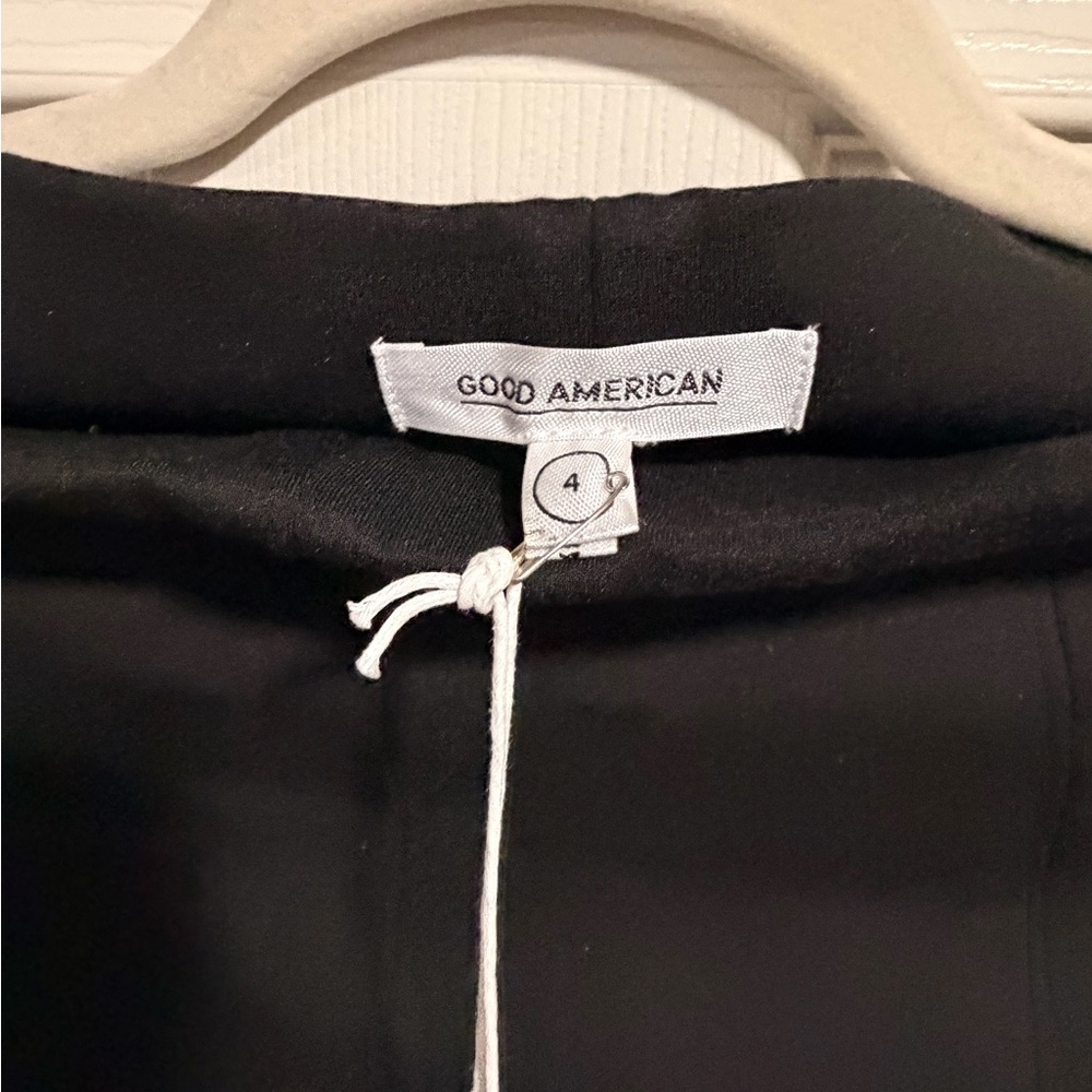 NWT Good American Black Dress Pants with Side Zipper - Picture 6 of 10